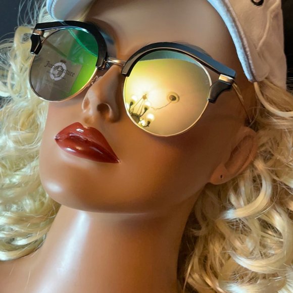 Juicy Couture Black/Gold Cat Eye Sunglasses NWT SG109 - Picture 2 of 11